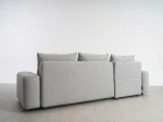 Rohová rozkládací sedací souprava Rigel Tresor 05 - světle šedá, levá