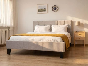 Čalouněná postel 120×200 cm Sumi Velvet – šedá