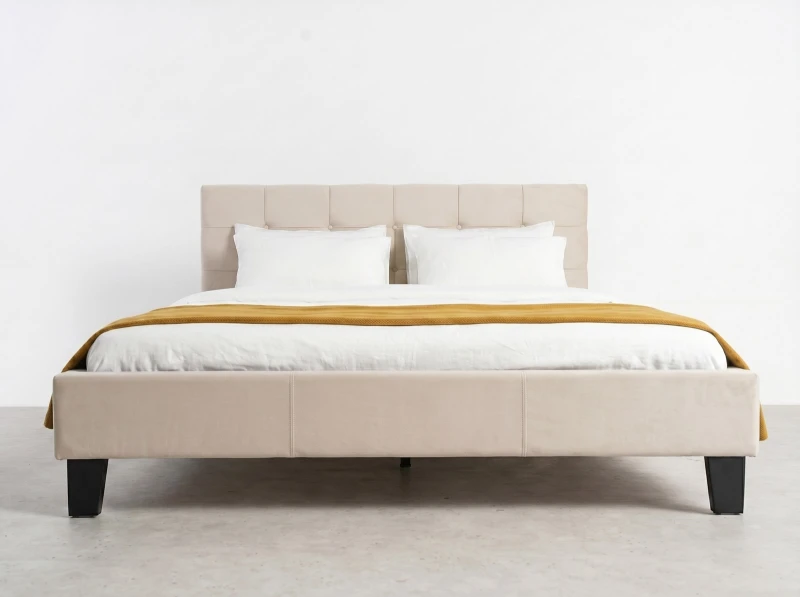 Čalouněná postel 180×200 cm Sumi Velvet – béžová