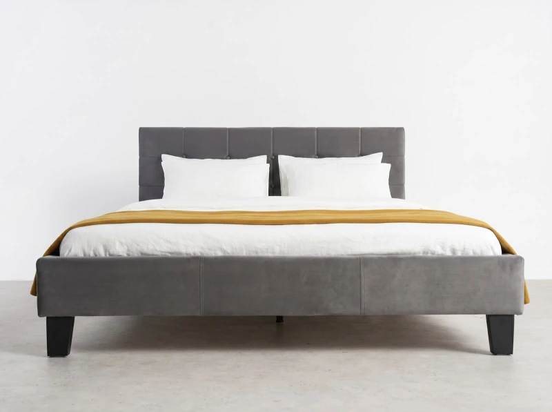 Čalouněná postel 160×200 cm Sumi Velvet – Grafitový