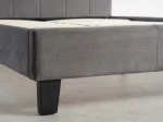 Čalouněná postel 120×200 cm Sumi Velvet – Grafitový