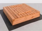 Dřevěné pískoviště s víkem 120×120 cm – impregnované