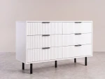 Komoda 6s 118x39 cm Riff bílá