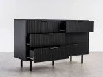 Komoda 6s 118x39 cm Riff černá