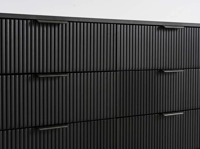Komoda 6s 118x39 cm Riff černá