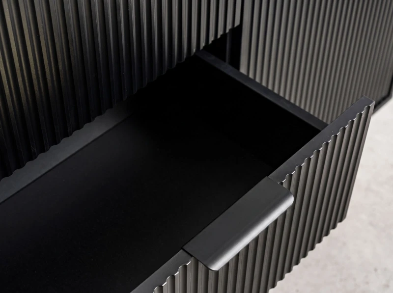 Komoda 6s 118x39 cm Riff černá