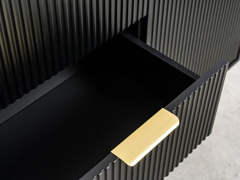 Komoda 6s 118x39 cm Riff černá