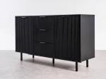 Komoda se zásuvkami a dvířky 3S2D 140 cm Riff černá