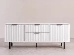 TV skříňka se zásuvkami a dvířky 140 cm Riff bílá
