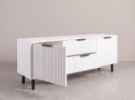 TV skříňka se zásuvkami a dvířky 140 cm Riff bílá