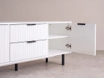 TV skříňka se zásuvkami a dvířky 140 cm Riff bílá