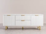 TV skříňka se zásuvkami a dvířky 140 cm Riff bílá