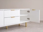 TV skříňka se zásuvkami a dvířky 140 cm Riff bílá
