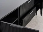 TV skříňka se zásuvkami a dvířky 140 cm Riff černá