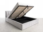Čalouněná postel s úložným prostorem 120x200 TOP line 9 Bluvel 03 Šedý