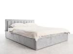 Čalouněná postel s úložným prostorem 120x200 TOP line 9 Bluvel 03 Šedý