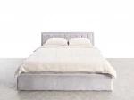 Čalouněná postel s úložným prostorem 120x200 TOP line 9 Bluvel 03 Šedý