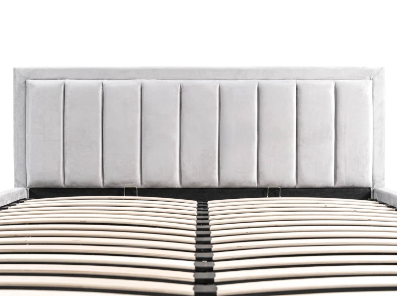 Čalouněná postel s úložným prostorem 120x200 TOP line 9 Bluvel 03 Šedý