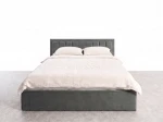 Čalouněná postel s úložným prostorem 120x200 TOP line 9 Bluvel 18 Grafitový