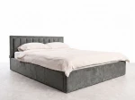 Čalouněná postel s úložným prostorem 120x200 TOP line 9 Bluvel 18 Grafitový