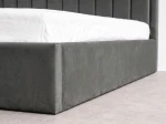 Čalouněná postel s úložným prostorem 120x200 TOP line 9 Bluvel 18 Grafitový