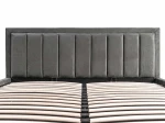 Čalouněná postel s úložným prostorem 120x200 TOP line 9 Bluvel 18 Grafitový
