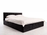 Čalouněná postel s úložným prostorem 120x200 TOP line 9 Bluvel 19 Černý