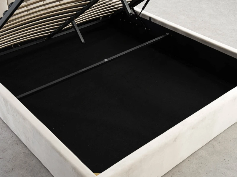 Čalouněná postel s úložným prostorem 120x200 TOP line 9 Bluvel 22 Béžový