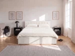 Čalouněná postel s úložným prostorem 120x200 TOP line 9 Bluvel 22 Béžový