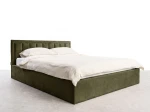 Čalouněná postel s úložným prostorem 120x200 TOP line 9 Bluvel 77 Olivový