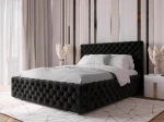 Čalouněná postel s úložným prostorem 140x200 PRO line 15 Černý Bluvel 19