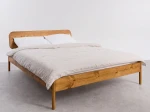 Dřevěná postel z borovice 160x200, Japandi dub