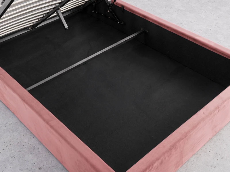 Čalouněná dětská postel 120x200 s roštem a úložným prostorem, růžový Bluvel 52 Kids Line 3 Mušle