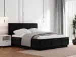 Čalouněná levitační postel s úložným prostorem 140x200 TOP line 8 Bluvel 19 Černý