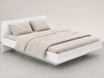 Levitační postel s úložným prostorem 180x200 z nábytkové desky, bílý DM2