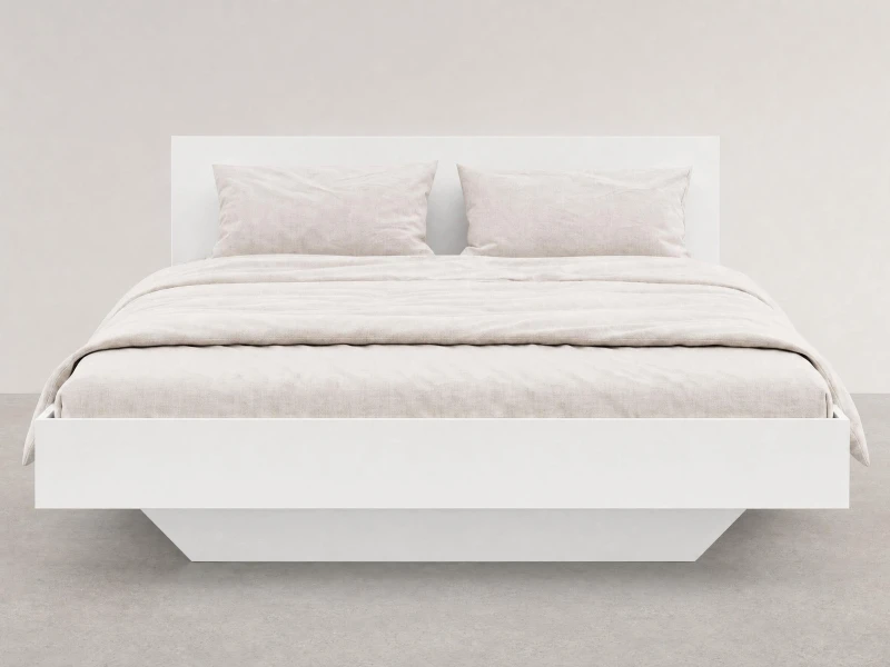 Levitační postel s úložným prostorem 180x200 z nábytkové desky, bílý DM2