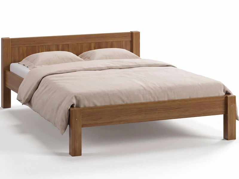Postel z masivu 180x200 Viktoria dub s roštem