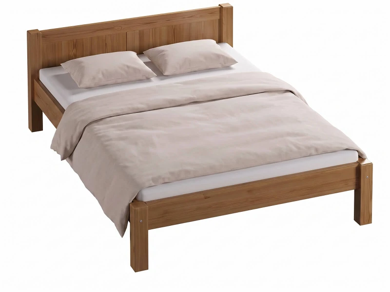 Postel z masivu 180x200 Viktoria dub s roštem