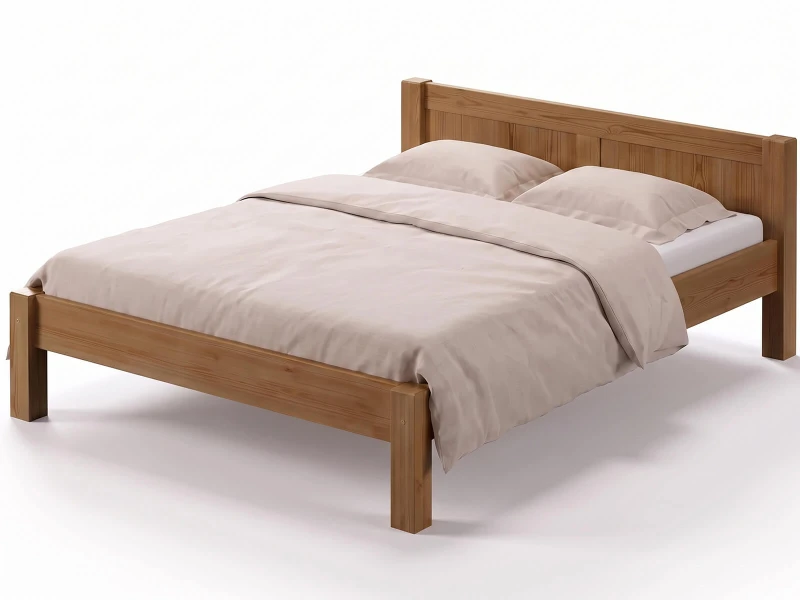 Postel z masivu 180x200 Viktoria dub s roštem