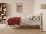 Postel z masivu 160x200 Naxter Bílá s roštem