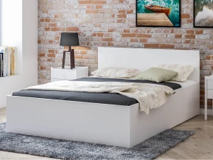 Postel 180x200 DM1 bílá s roštem