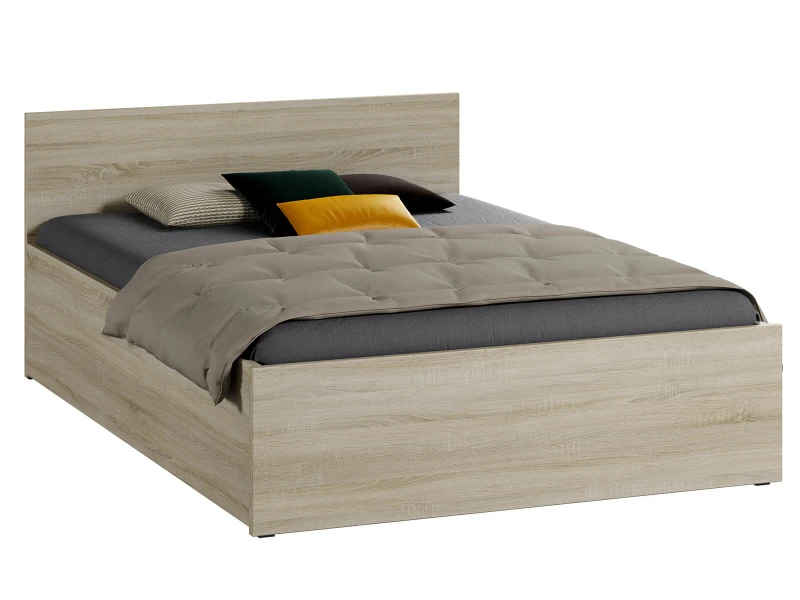 Postel 180x200 DM1 dub sonoma s roštem