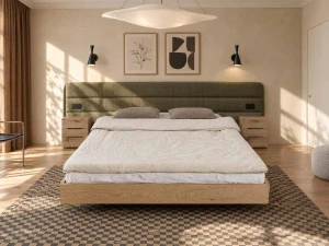 Dubová postel 160x200 cm Bergamo