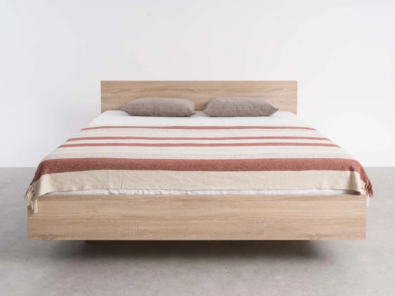 Levitační postel s úložným prostorem 120x200 z nábytkové desky, dub sonoma DM2