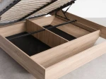 Levitační postel s úložným prostorem 160x200 z nábytkové desky, dub sonoma DM2