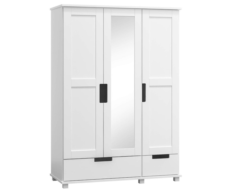 Šatní skříň č8 šířka 133 Modern bílá