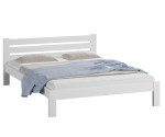 Postel z masivu 160x200 Ajza bílá s roštem