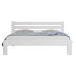 Postel z masivu 160x200 Ajza bílá s roštem