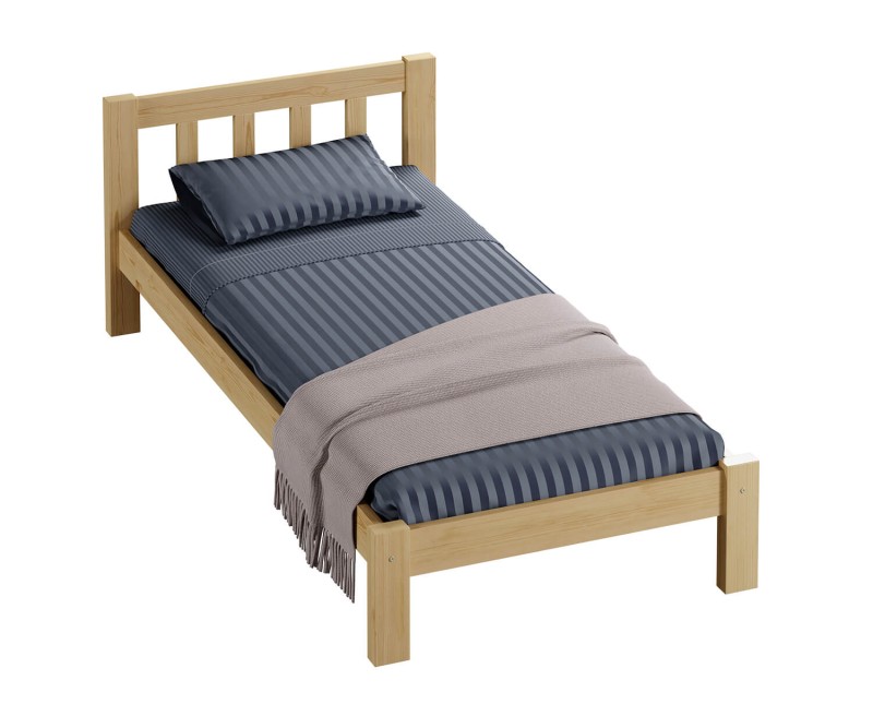 Postel z masivu 90x200 Alena borovice s roštem