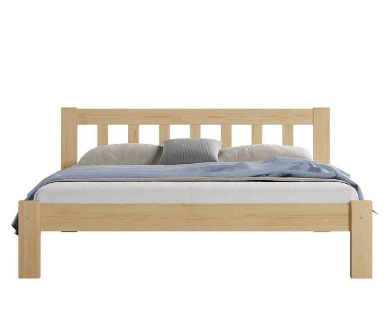 Postel z masivu 160x200 Alena borovice s roštem